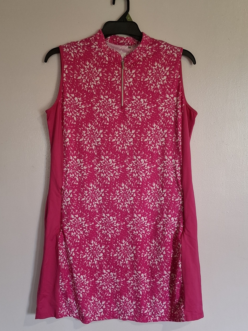 Nivo Pink & White Floral Sleeveless Golf Dress - Size XL